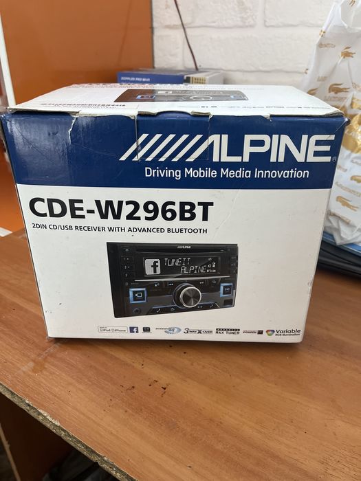 Процессорная магнитола Alpine CDE-W296BT (DSP, FLAC, Bluetooth)