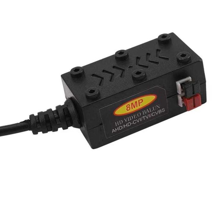 Видео Балун до 8 MPx Комплект от 2 броя Twisted Pair Transmitter 4K FULL HD 1080P Video Balun за 1MP/2MP/3MP/4MP/5MP/8MP HD-CVI/AHD/HD-TVI/CVBS Камери