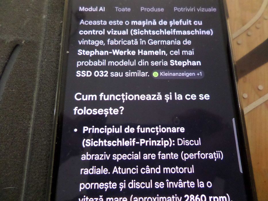 Masina ascutit,slefuit cu control vizual disc transparent, Stephan-Werke Hameln