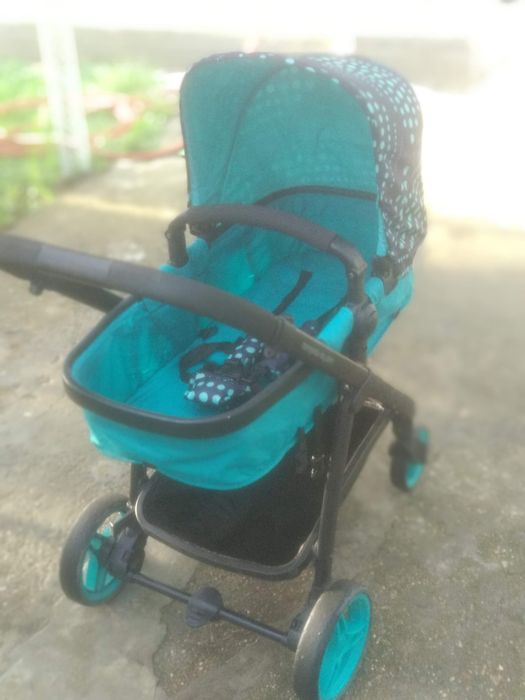 Детска комбинирана количка 2в1 Cangaroo - Rachel, тюркоаз