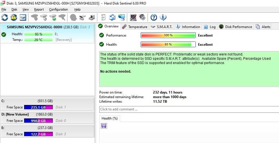 Solid State Drive (SSD) Samsung 256GB PCI-E NVMe M.2 2280 MZ-VPV2560