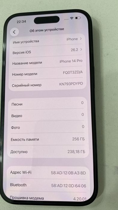 Iphone 14 pro 256 gb