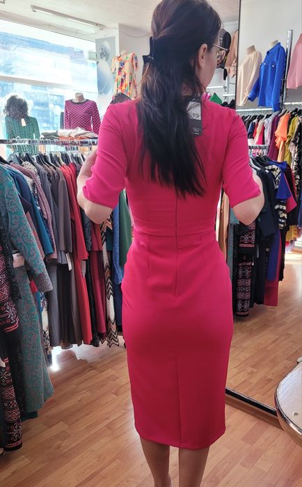 Rochie fucsia midi