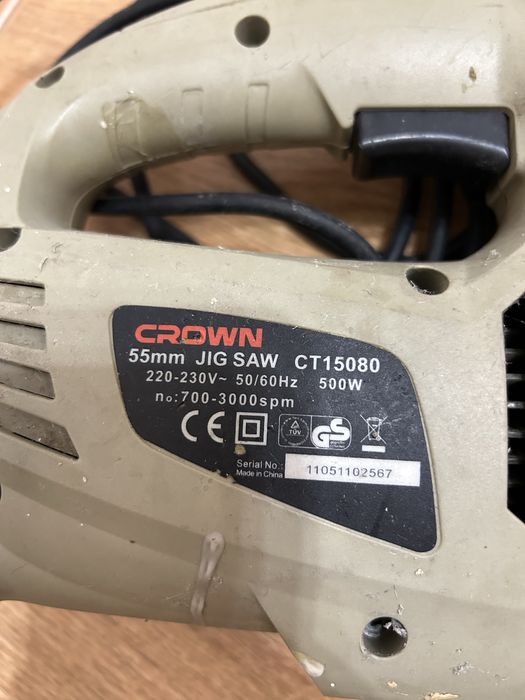 Лобзик электрический Crown jig saw CT15080 | на запчасти