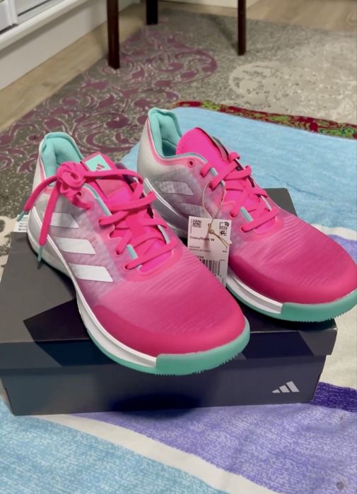 Кроссовки Adidas Crazyflight pink, унисекс, 39-40 размер