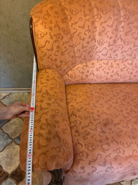 Диван раскладной, с креслом.