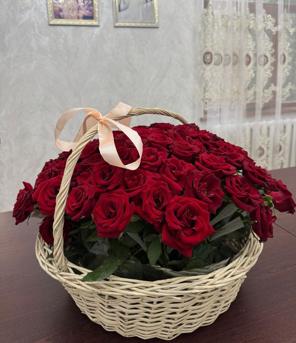 101 роза корзинада Шымкент