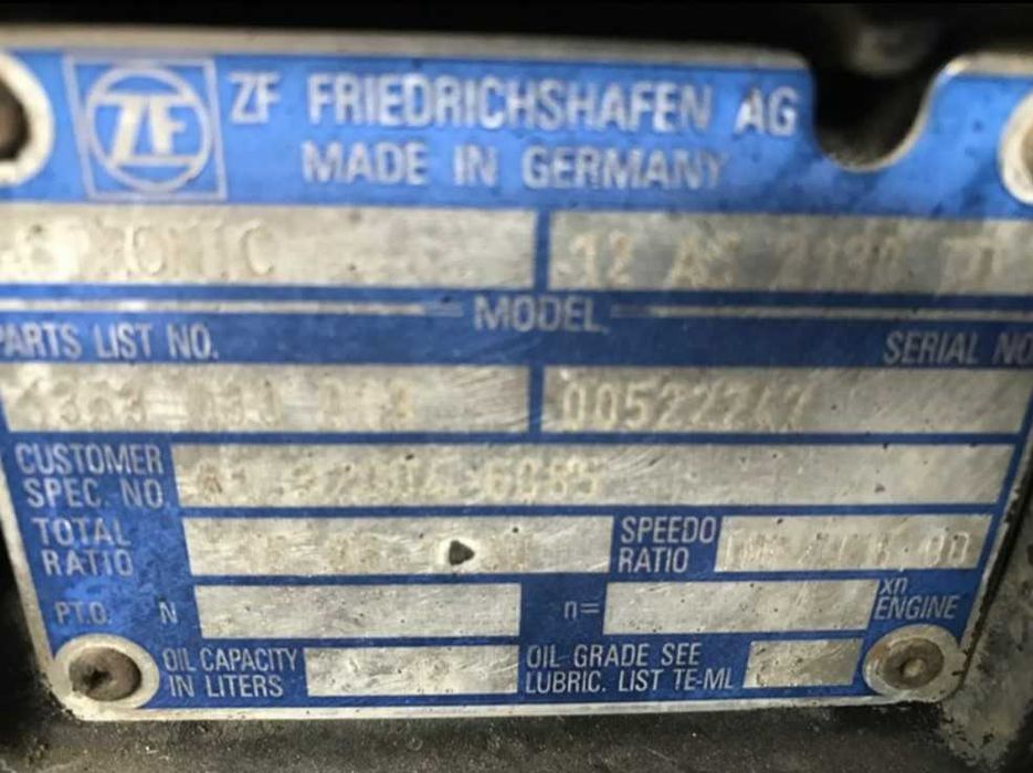 Cutie de viteze ZF 12AS 2130TD camion MAN - Piese de schimb MAN