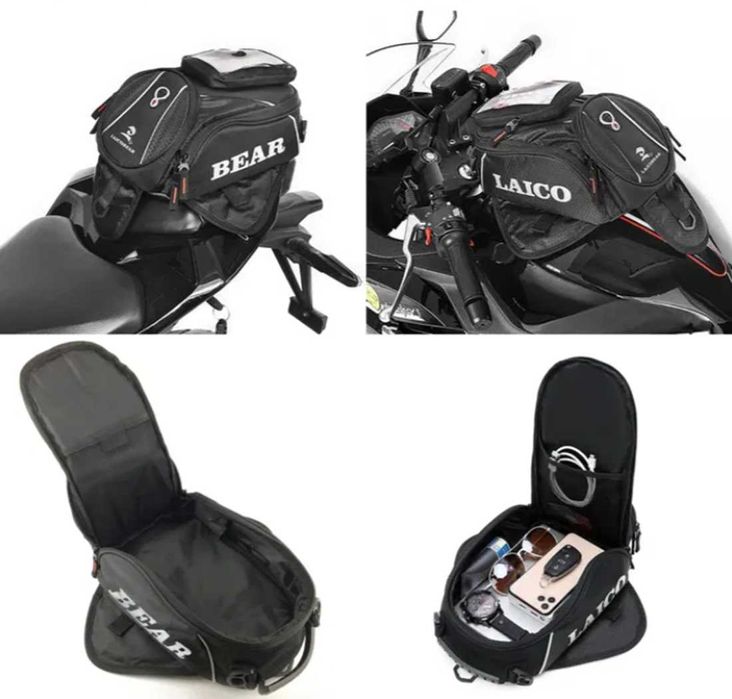 Магнитна чанта за резервоар на мотоциклет Laico Bear.