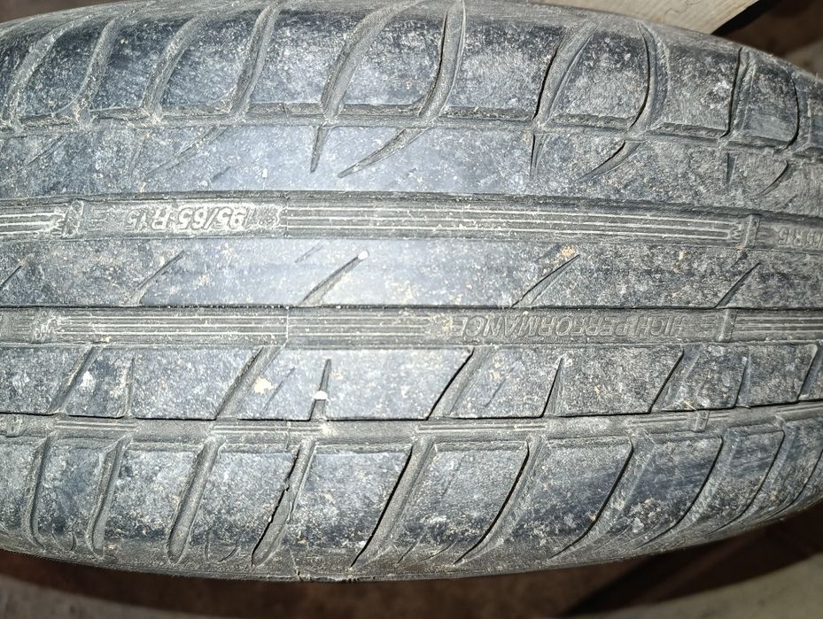 4 броя джанти 5х100 с летни гуми 195/65/ 15 цола