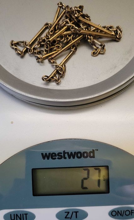 Lanț argint placat cu aur