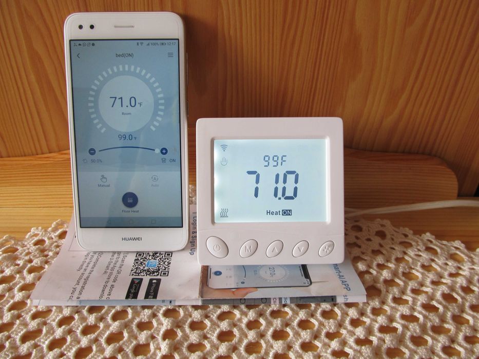 Последно поколение WiFi - Смарт термостат за подово отопление.