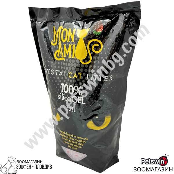 Силиконова Котешка Тоалетна/Постелка - 3.8L - Ягода - Mon Ami