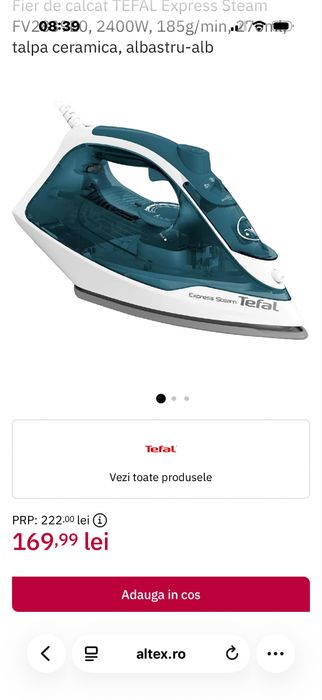 Fier de calcat Tefal