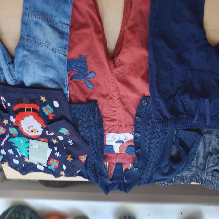 Set pantaloni captusiti si pulovere, Next, Zara, H&M, 6-9 luni