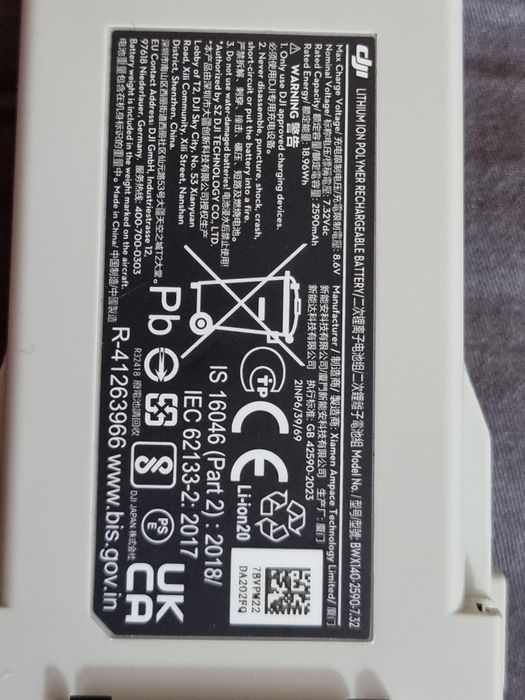 Controler DJI RC N2 drona mini 4 pro plus o baterie