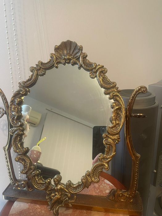 Oglinda vintage bronz