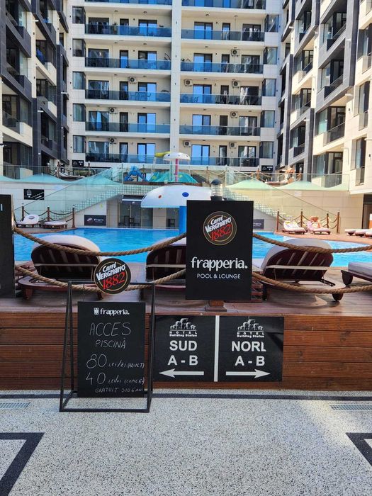 Apartament 2 Camere Building Stefan Mamaia Nord – Prima Linie, Piscină