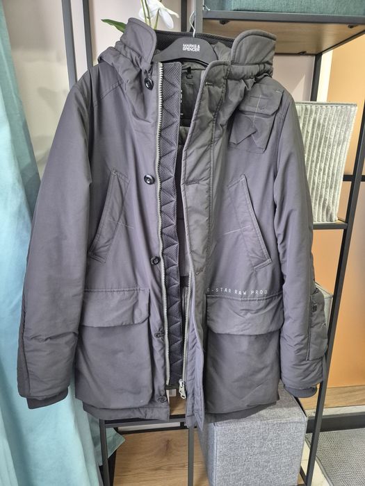 GSTAR зимно яке, черно/тъмен графит S