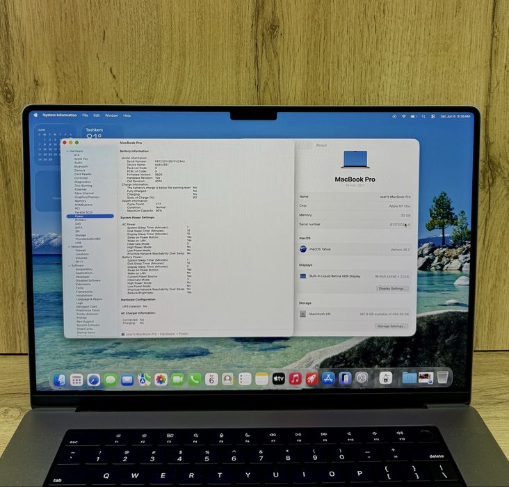 Macbook M1 Max 16inch 32/512GB 90% ёмкость