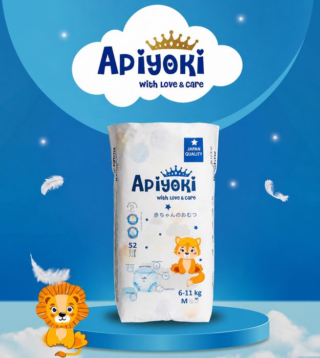 Apiyoki памперс-трусики (3 размер)