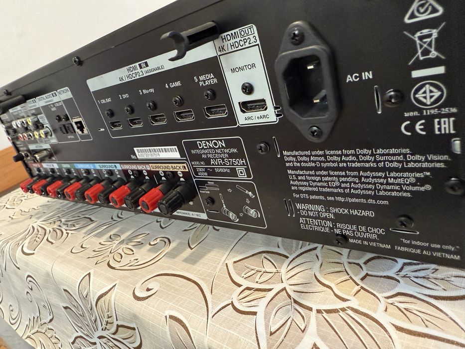 Denon AVR-S750h Bluetooth Wi fi много екстри