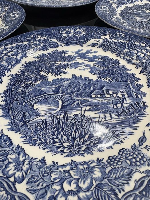 Винтидж порцеланови чинии 6 бр. “England Staffordshire Ironstone”