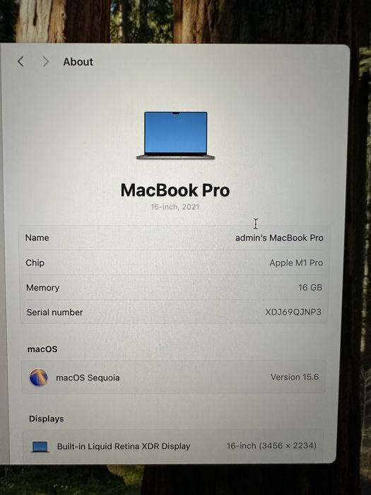 Macbook Pro m1 / 2021, 16GB, 512 ssd