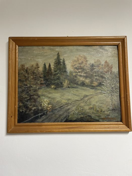 Tablou peisaj ulei pe carton D Pavaloi 1998