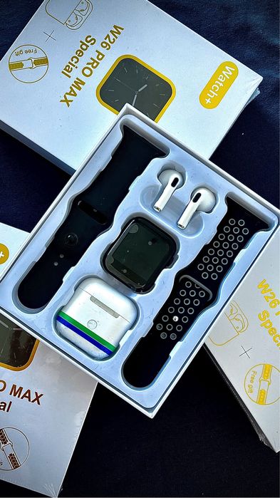 Эппл уотч 8 с двумя ремешками, + Эйр подс Про