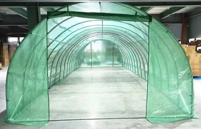 Solar de grădină 6x3x2m, polietilenă 180 g/m2, rezistentă la UV, țeavă 25 * 0.7mm