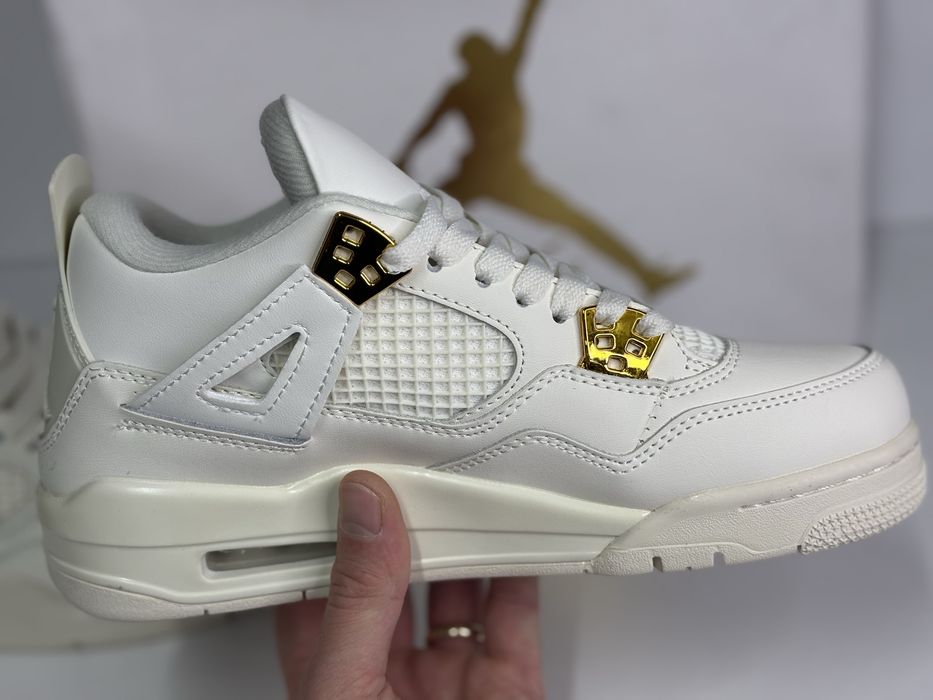 Jordan 4 Retro Sail Metallic Gold 36-38