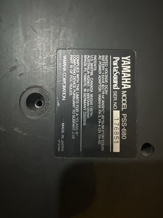 Yamaha PortaSound Pss-680