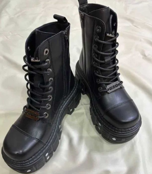 Ботинки с высоким берцем new rock M-TANK083-C1