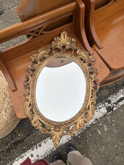 Oglinda vintage lemn