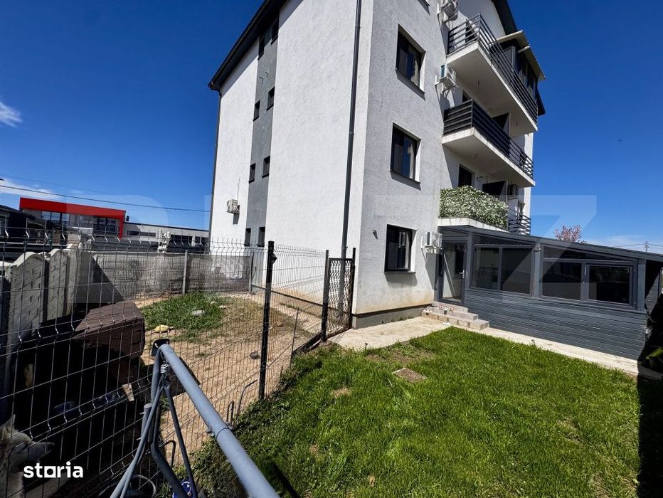 Apartament tip studio, 35.70 mp+93mp curte privata, zona Magnolia