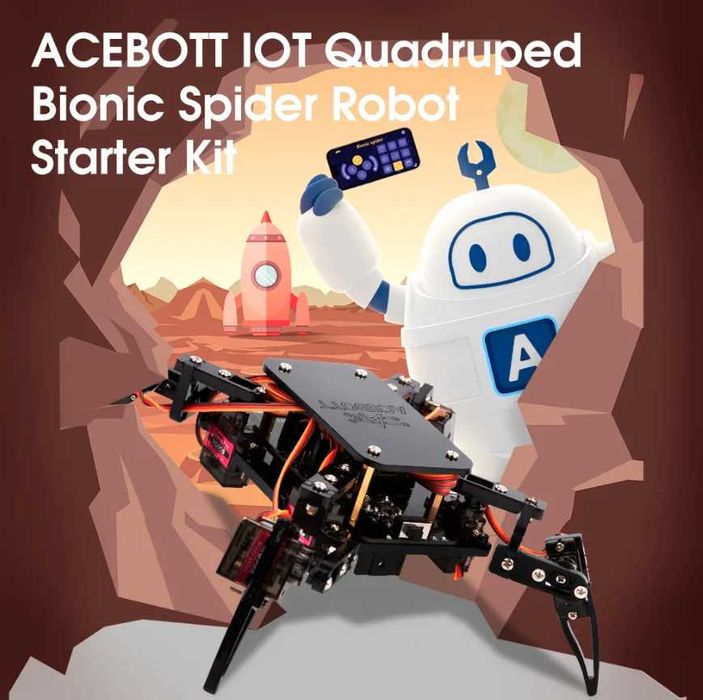 ACEBOTT ESP8266 Quadruped Bionic Spider Robot Kit