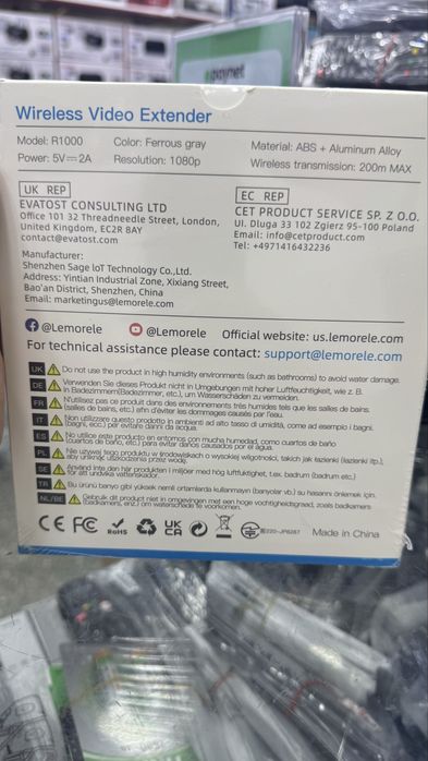 Lemorele Hdmi extender 200m wifi 5g