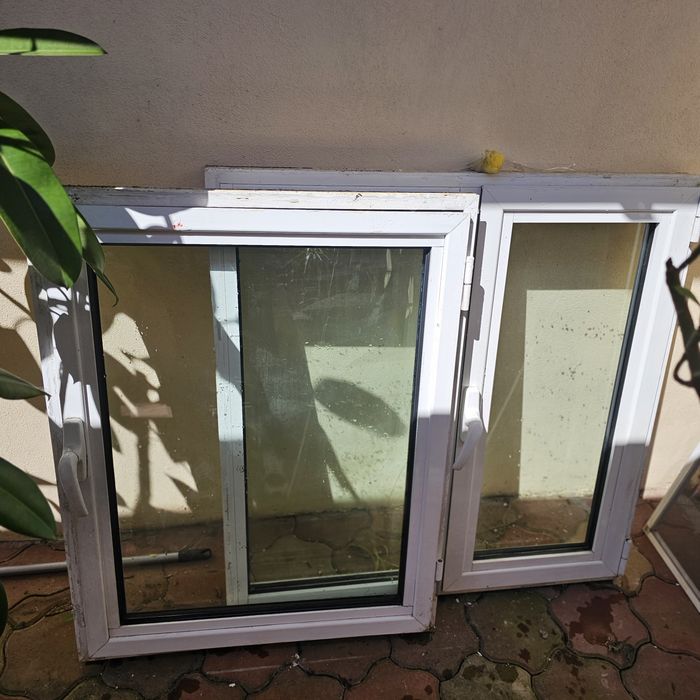 2 ferestre aluminiu cu geam termopan