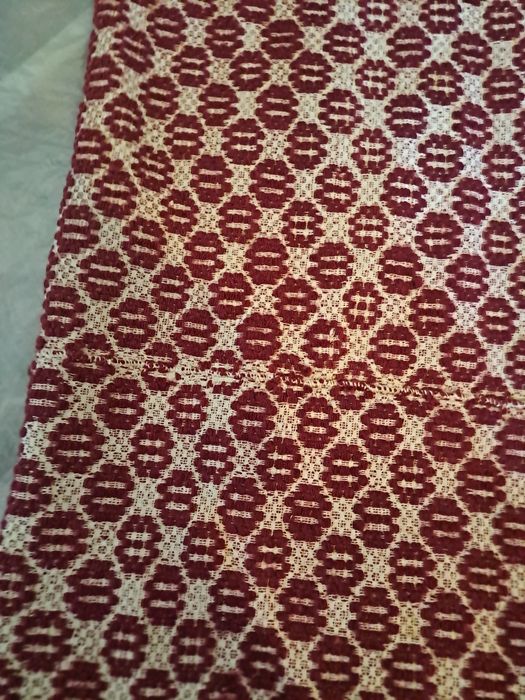 Вълнена покривка за легло.Нова ръчно тъкана.Губери машинна изработка.