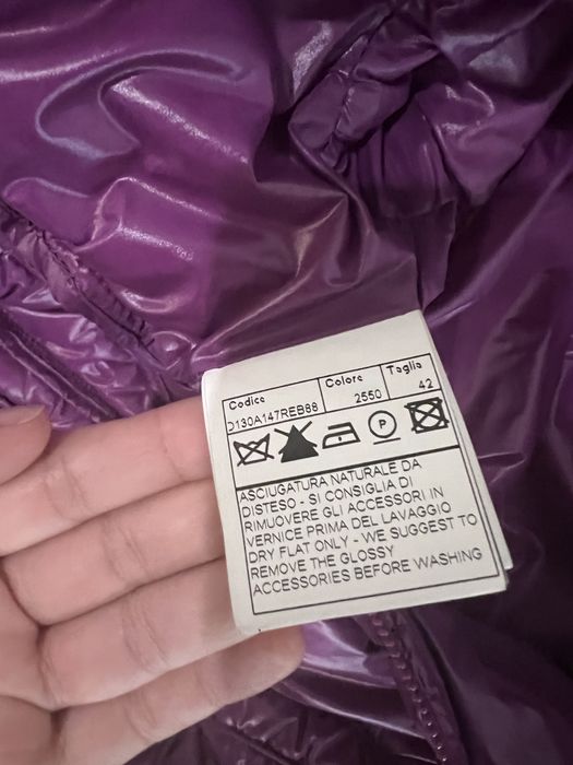 Geaca ermanno scervino(guess, armani),puf natural/guler blana naturala