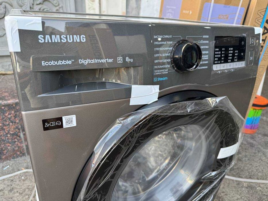 Стиральная машина Samsung 8 кг WW80AAS22AX Inverter Eco Bubble Steam