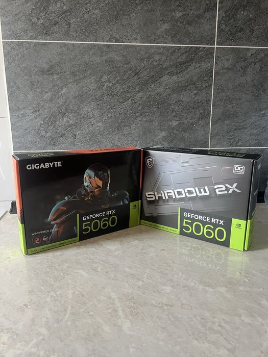 MSI va Gigabayt RTX 5060 8 GB
