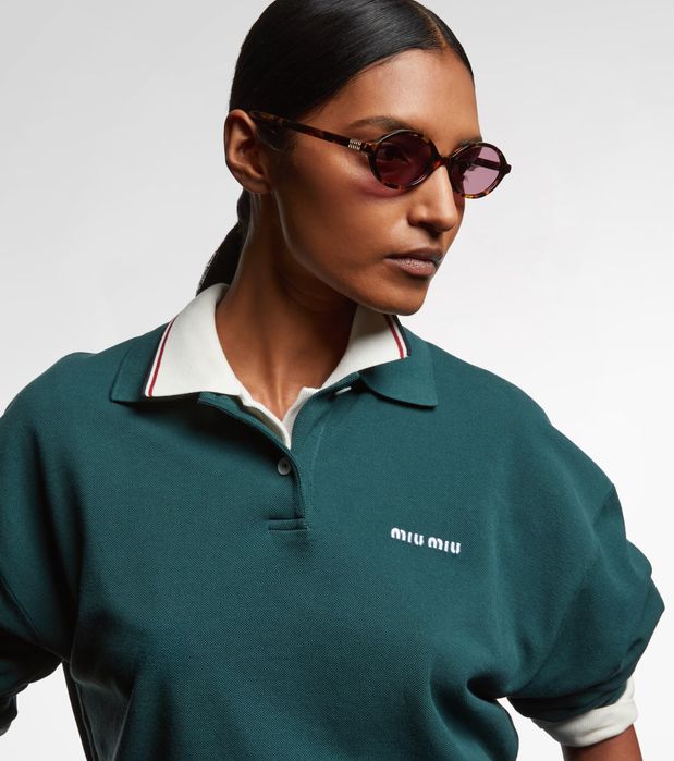 Оригинални MiuMiu Regard round дамски слънчеви очила