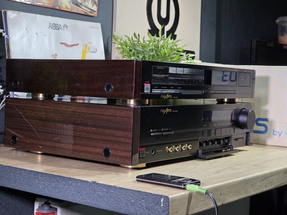 Sistem audio FINEARTS, amplificator A-903, radio tuner T-903, hi-end , varf de serie,hifi stereo, impecabile