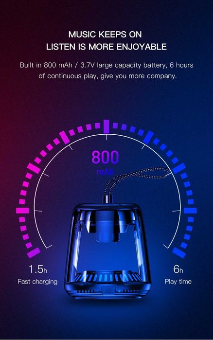 Awei Y666 Mini Bluetooth колонка 5W Stereo Bass & Waterproof Outdoor