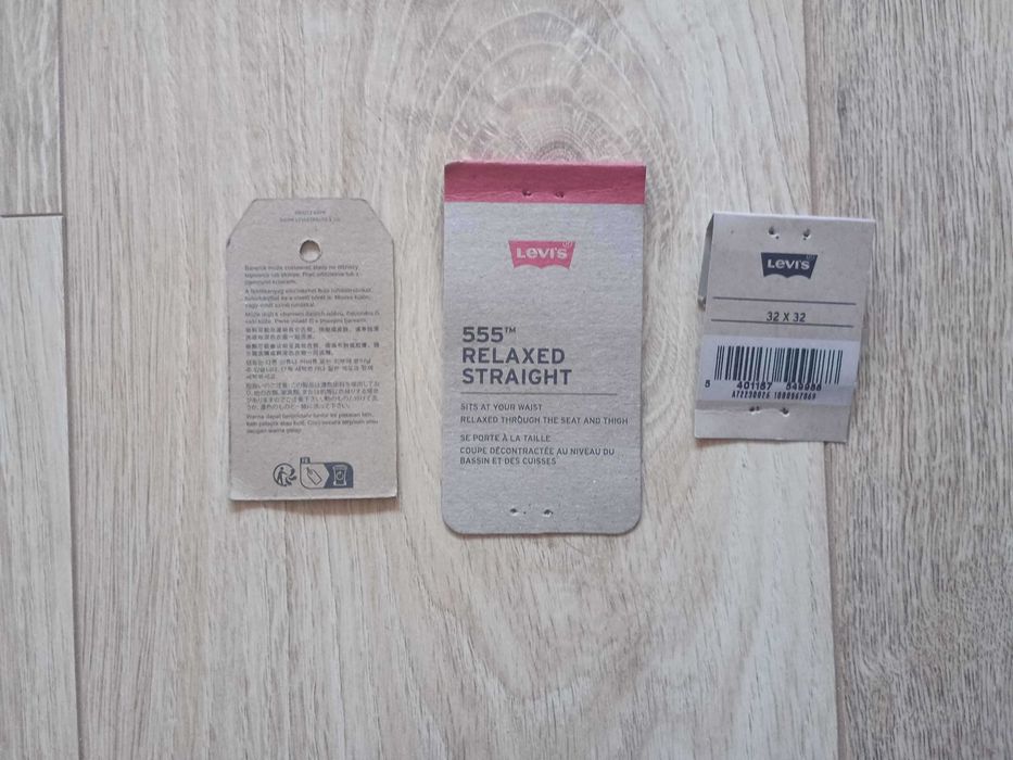 ОРИГИНАЛНИ Levi's 555 размер 32x32 – носени 1 път, с оригинални етикети