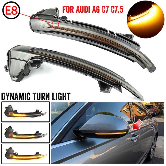 LED Бягащи мигачи Audi A6 C7 4G / A7 C7 Динамични ЛЕД Ауди А6 Ц7 А7 Ц7