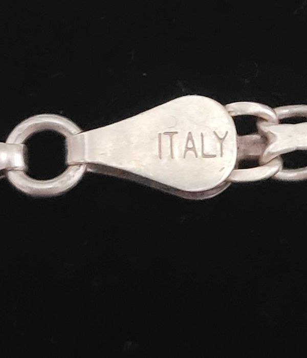 Lanț Bismarck din argint, made in Italy