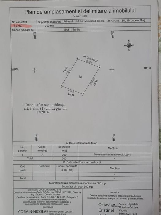 Parcele de teren Cartier Narcise